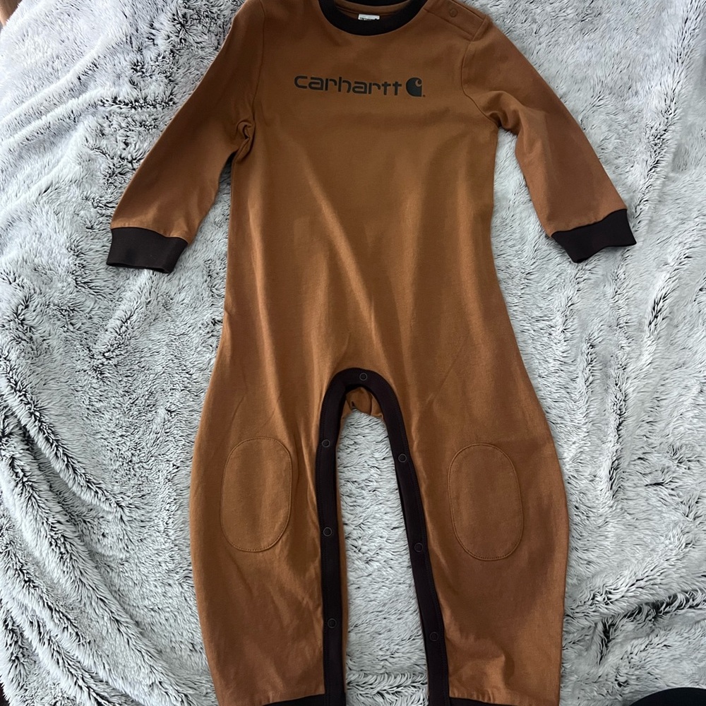 Carhartt Tan Kids One Piece Footie
